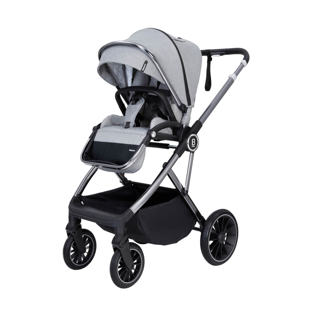 Babymore Chia Pram & Pushchair - Pearl Grey