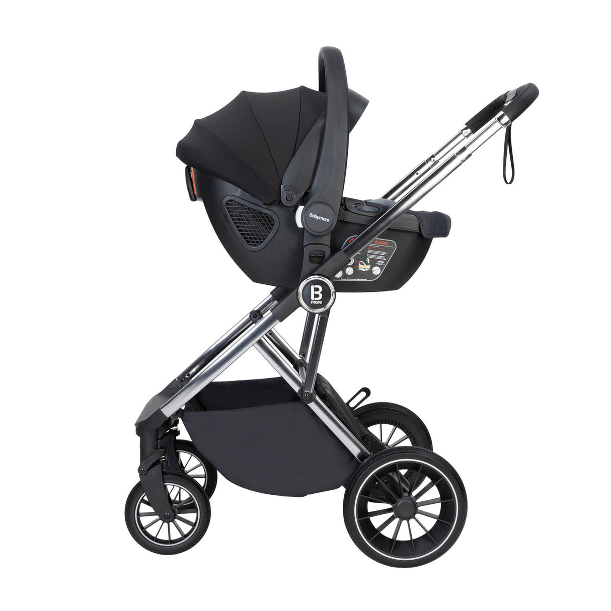 Babymore Chia Travel System + Coco Car Seat - Pearl Grey