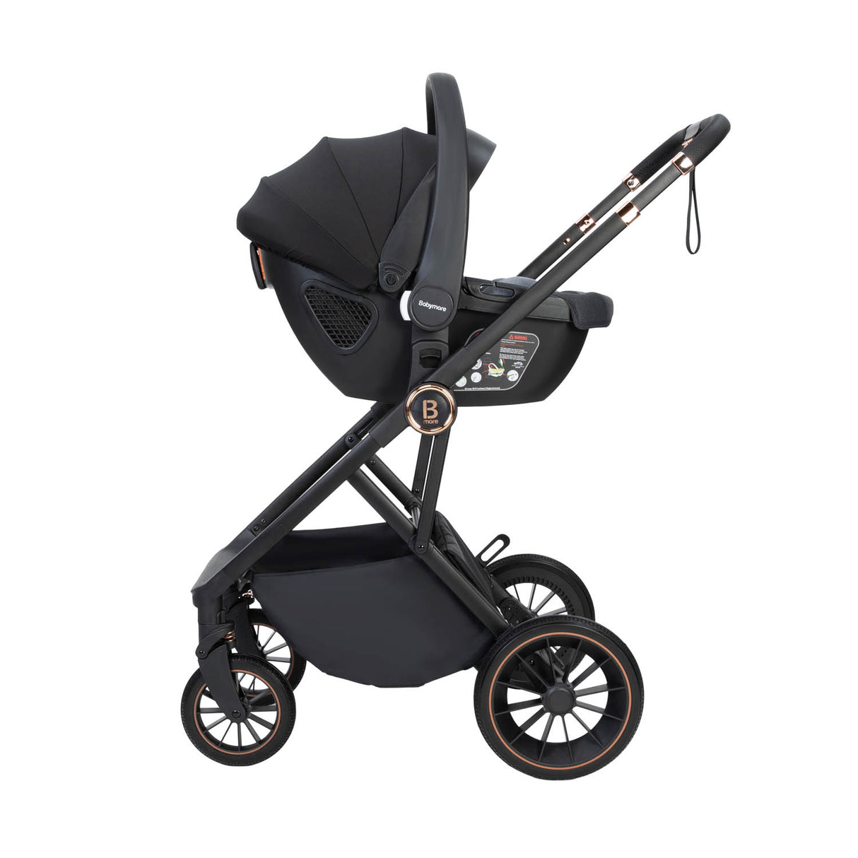 Babymore Chia Travel System + Coco Car Seat & Base - Midnight Blue