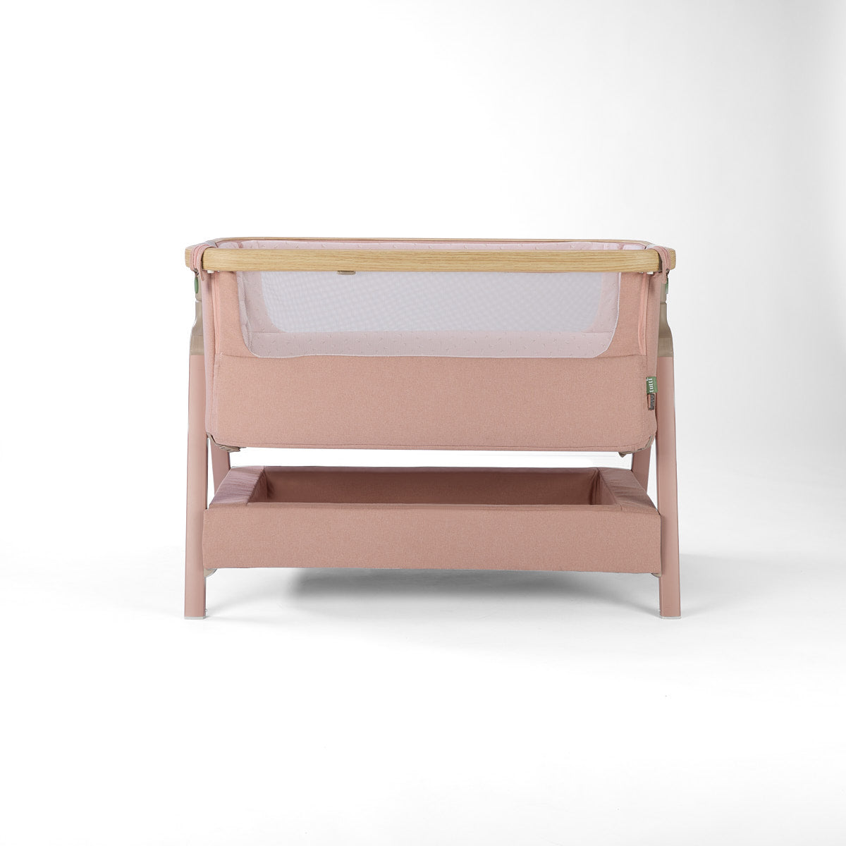 Tutti Bambini CoZee Air 2 Bedside Crib - Drifted Oak / Blush