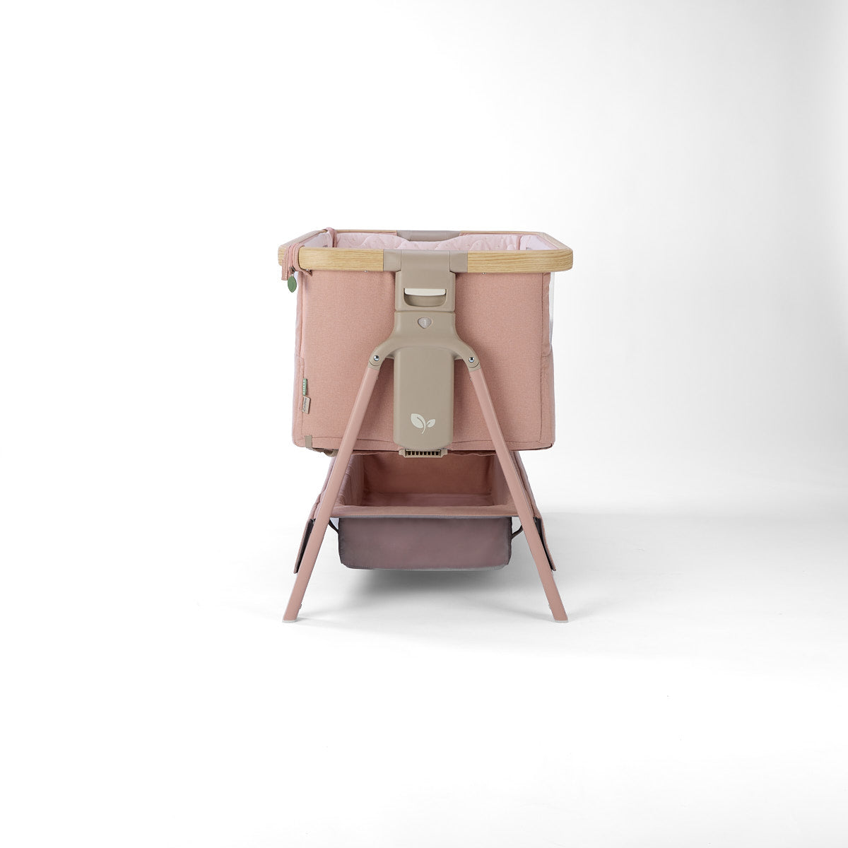 Tutti Bambini CoZee Air 2 Bedside Crib - Drifted Oak / Blush