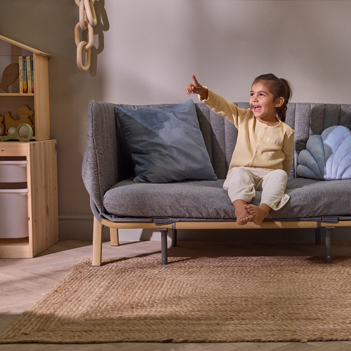Tutti Bambini CoZee XL Junior Bed & Sofa Expansion Pack - Oak & Charcoal