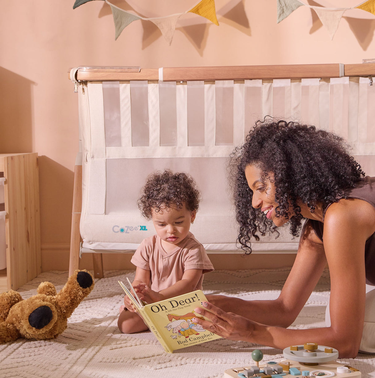 Tutti Bambini CoZee XL 5-in-1 - Scandinavian Walnut & Ecru