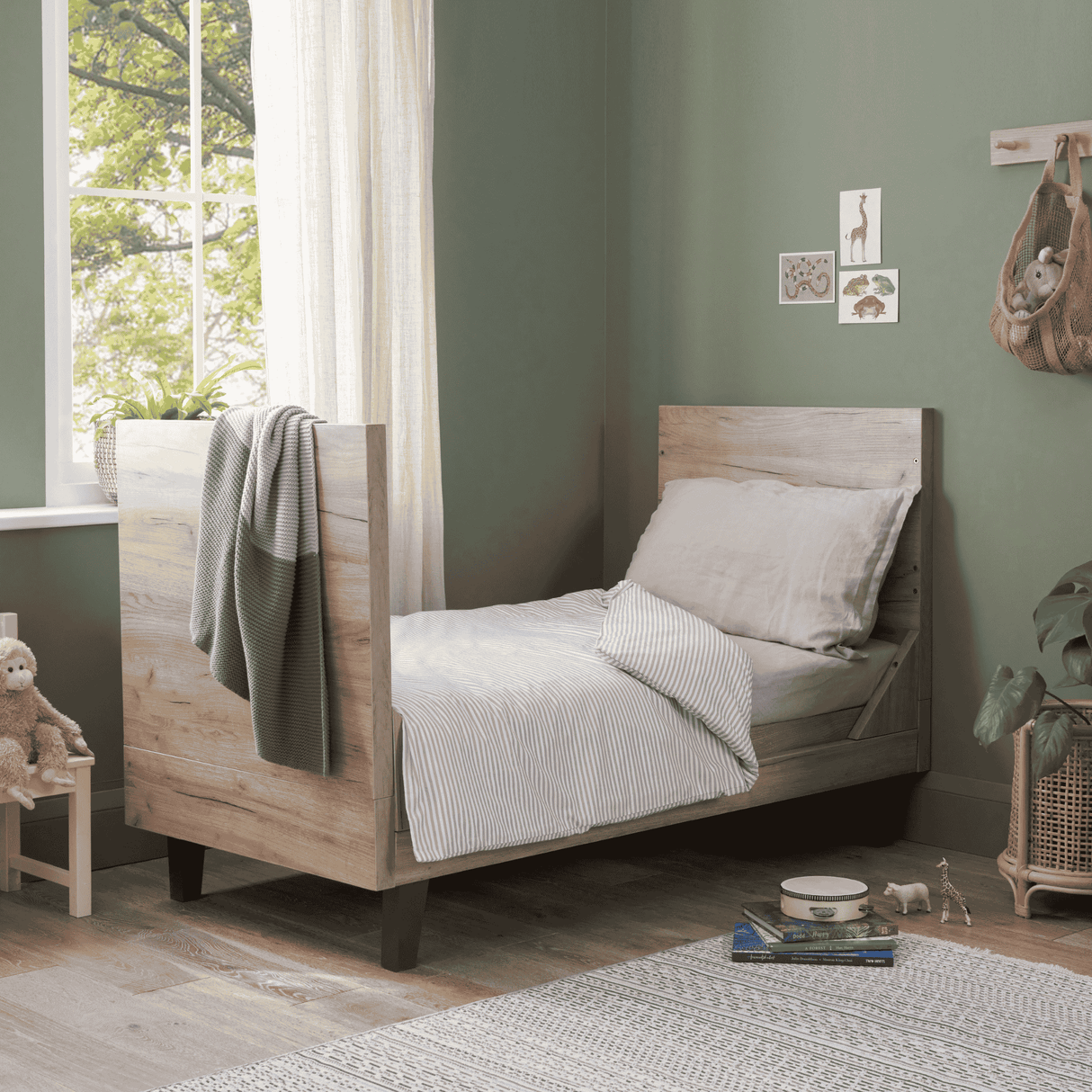 Tutti Bambini Como 2 Piece Room Set - Distressed Oak & Slate Grey