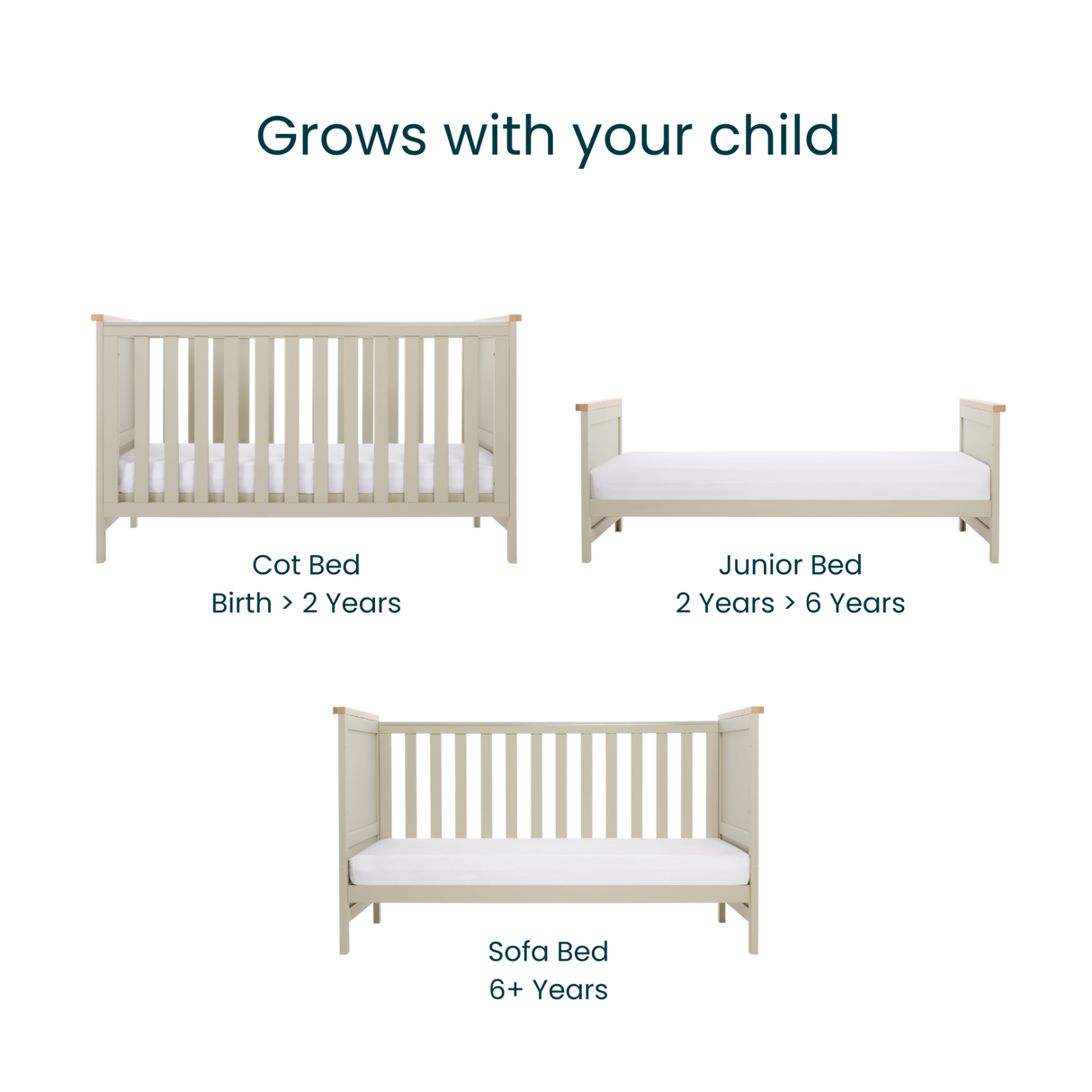 Tutti Bambini Misha & Hallee 2 Piece Room Set - Mushroom / Golden Oak