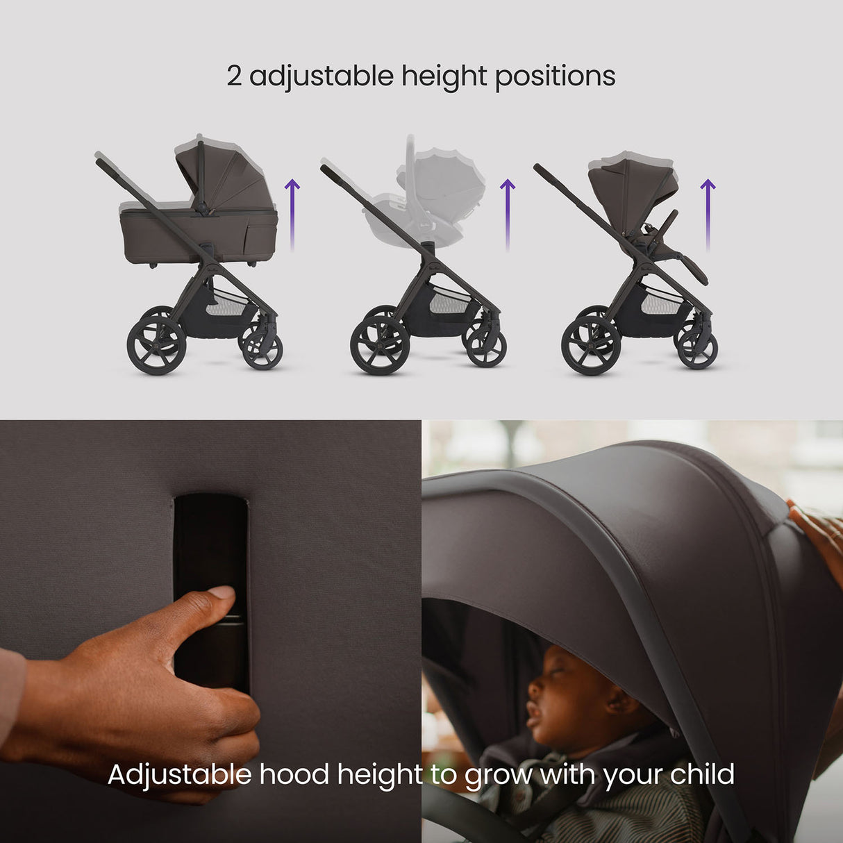 Silver Cross Cove 2 Ultimate Maxi-Cosi Cabriofix i-Size Car Seat Bundle - Chocolate