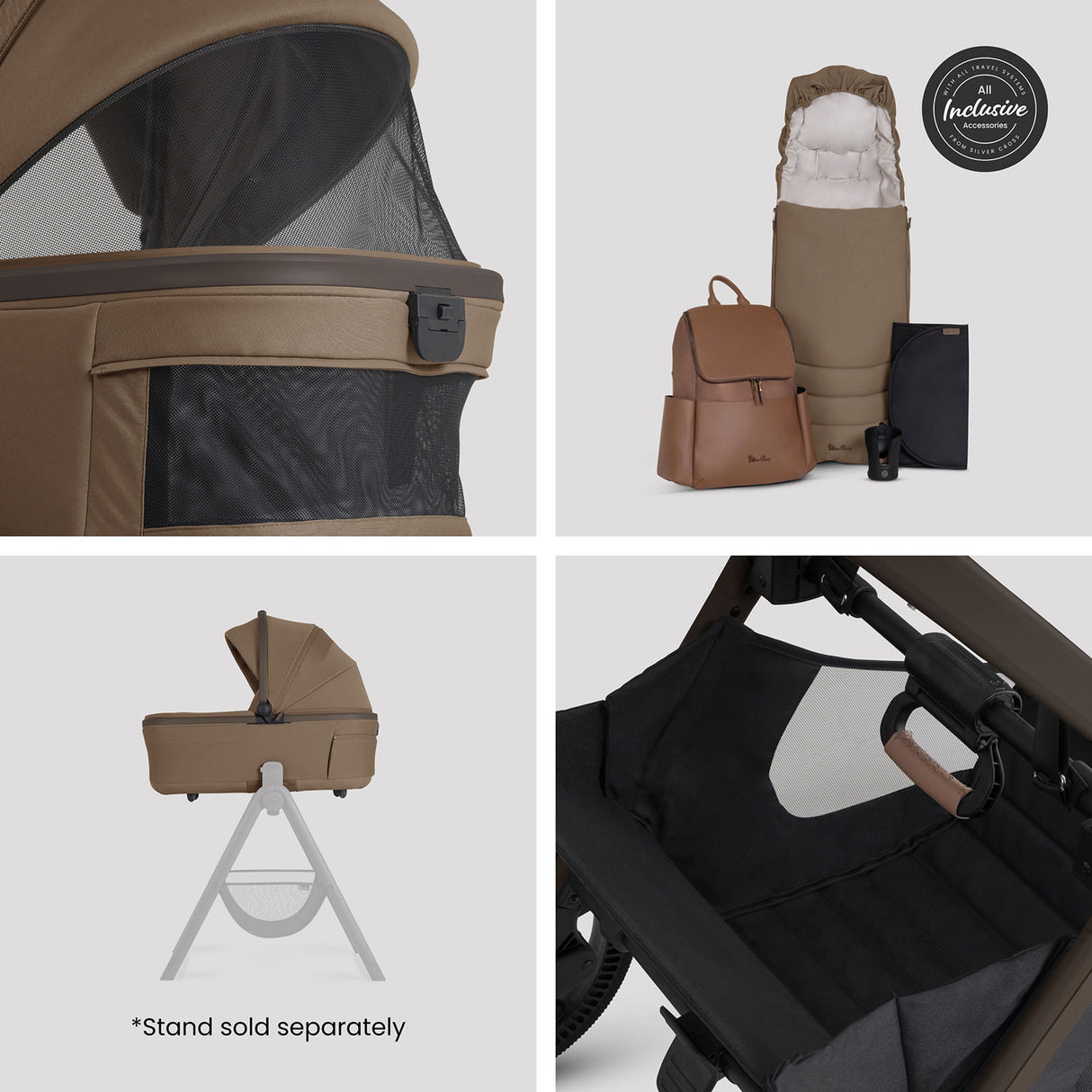 Silver Cross Cove 2 Ultimate Maxi-Cosi Pebble 360 Pro2 Car Seat Bundle - Maple