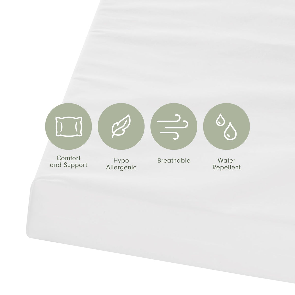 Tutti Bambini Eco Fibre Cot Bed Mattress (70 x 140 cm) - White