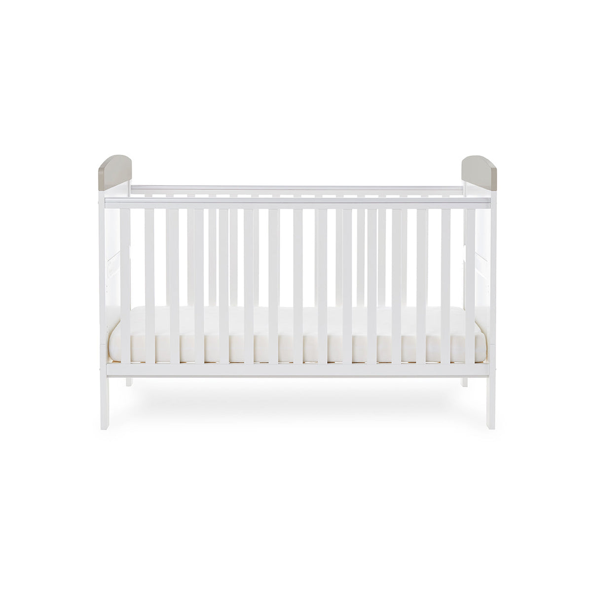 Obaby Grace Inspire Cot Bed & Underdrawer - Me & Mini Me Elephants - Grey