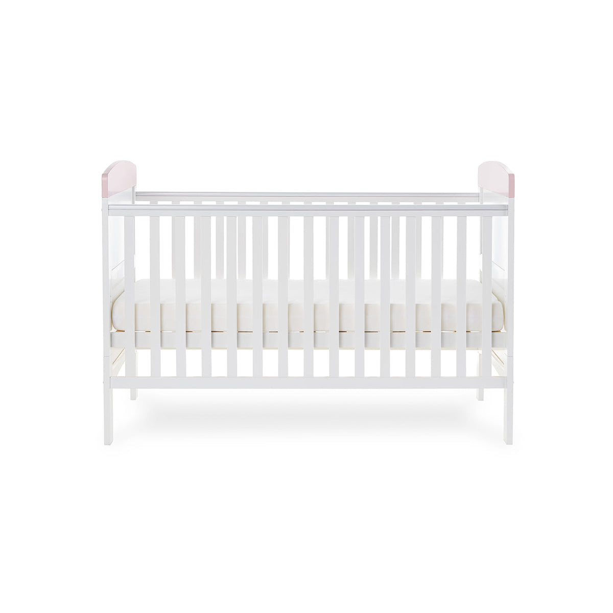 Obaby Grace Inspire Cot Bed & Underdrawer - Me & Mini Me Elephants - Pink