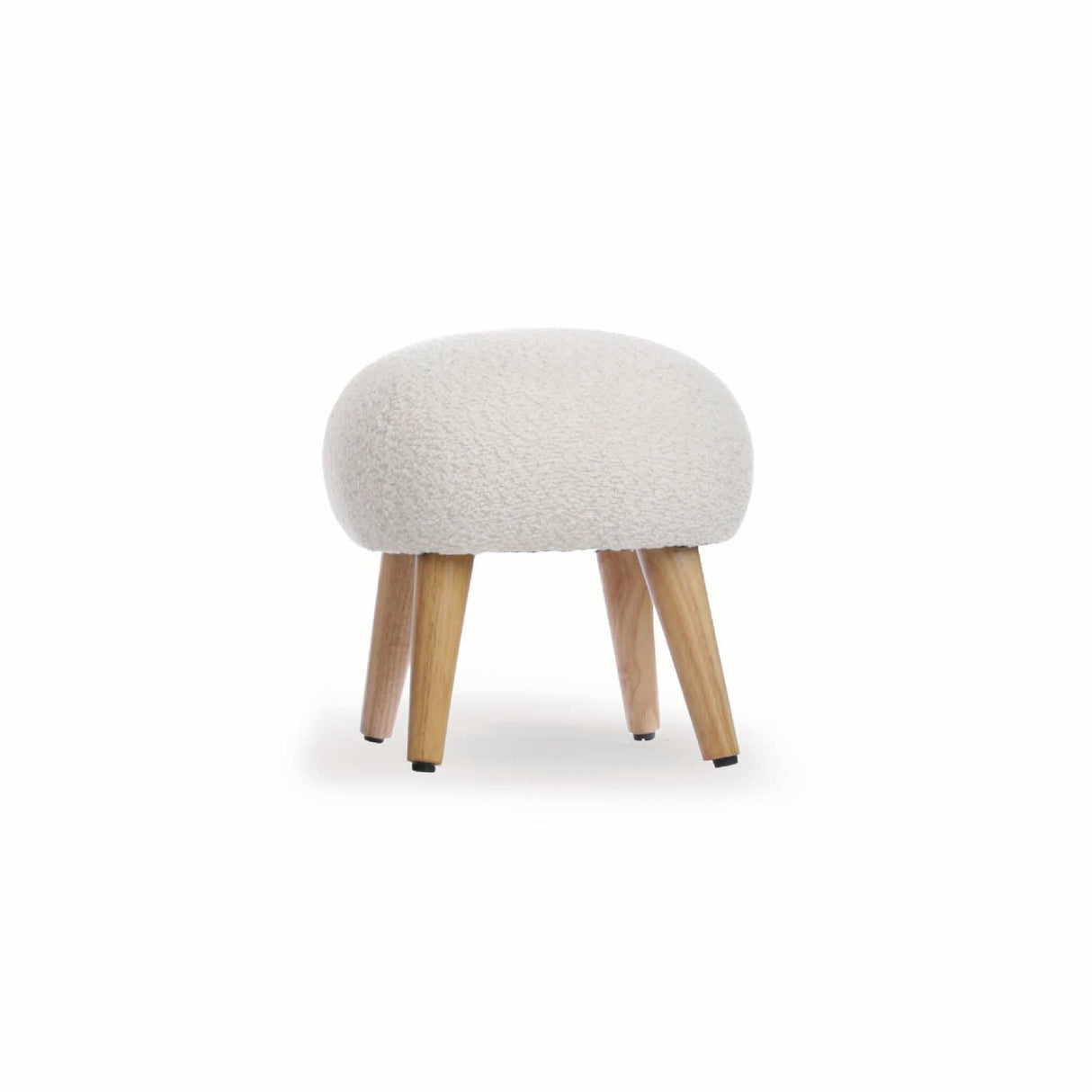 CuddleCo Etta Foot Stool - Boucle Off White