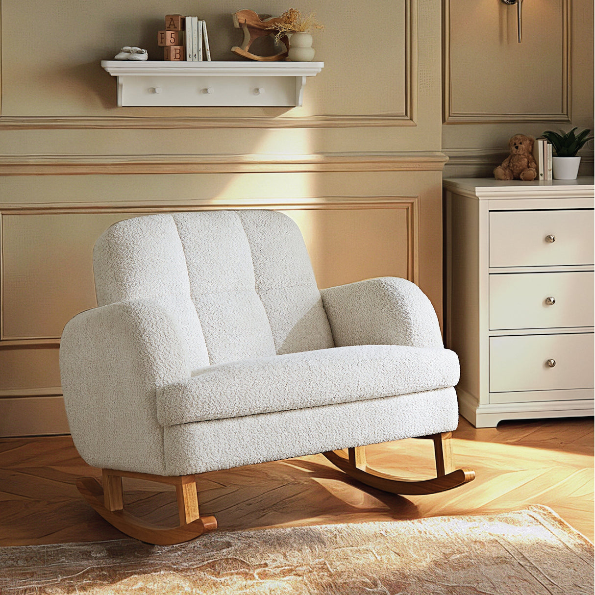 CuddleCo Etta Cuddle Chair - Bouclé Off White