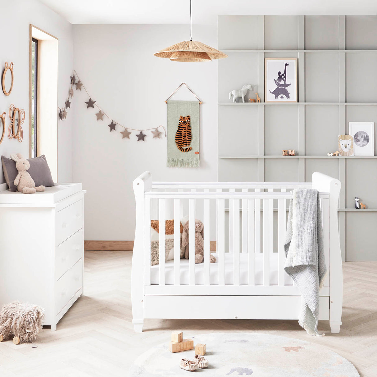 Babymore Eva 2 Piece Room Set - White