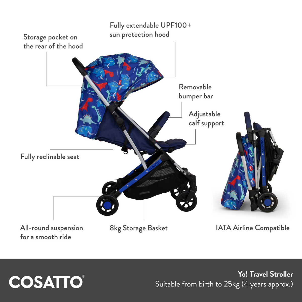 Cosatto Yo! Stroller - Hoglet