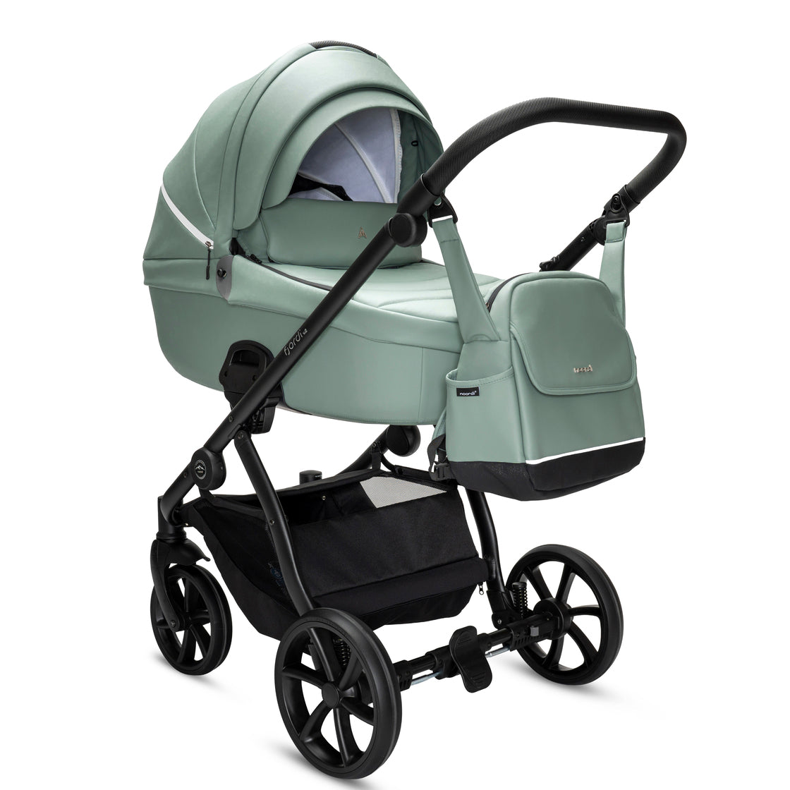 Noordi Fjordi V2 Leather - 3in1 Travel System with Travel Carrier i-Size Car Seat