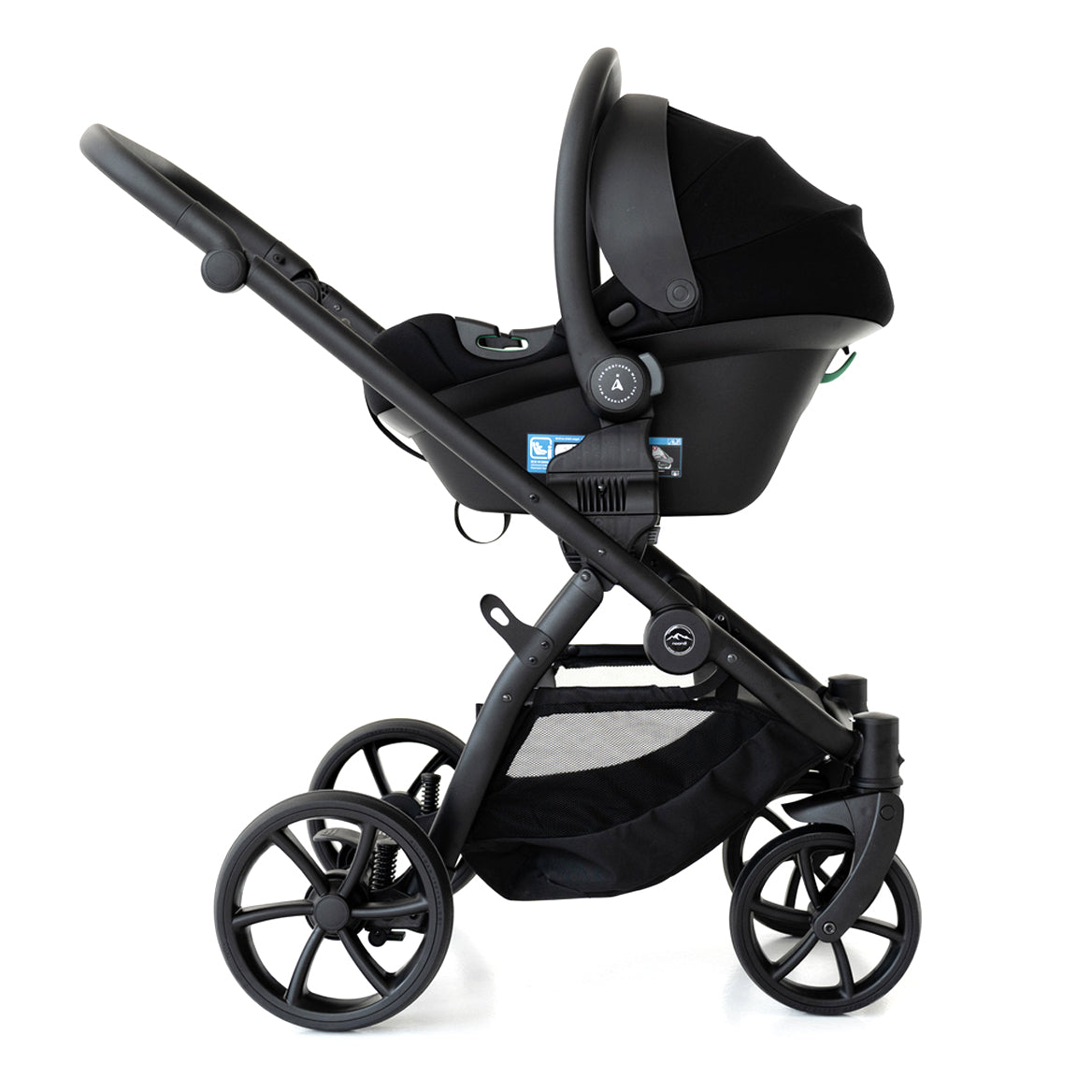 Noordi Fjordi V2 – 2in1 Pushchair with ThermoCot™ Carrycot, Emerald Green