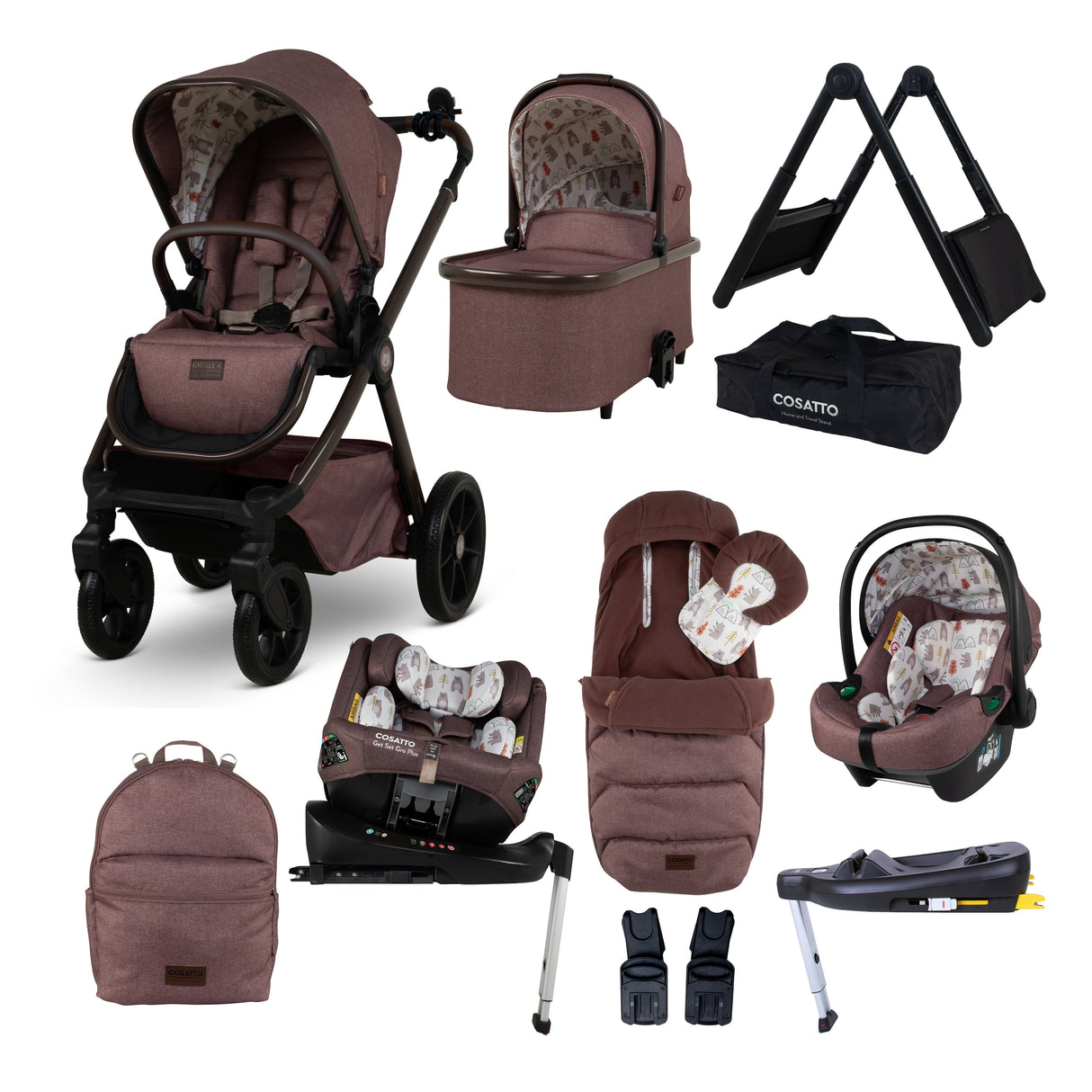 Cosatto Giggle 4 Special Edition All Stage Home and Travel Bundle - Bear Hug