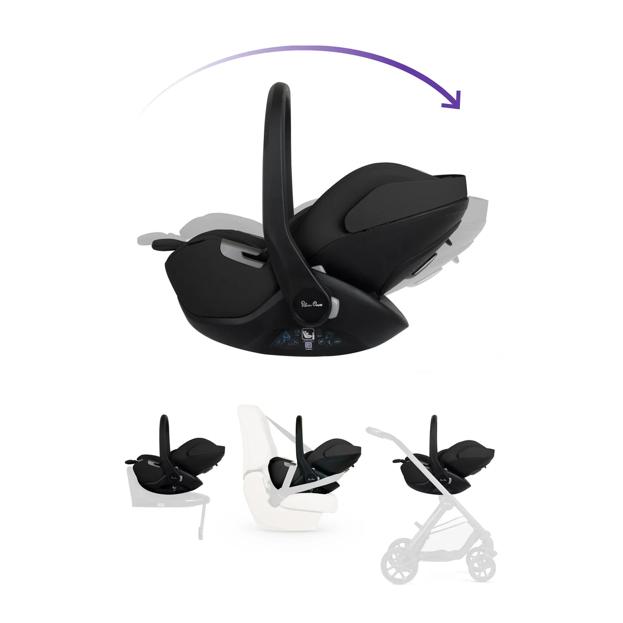 Silver Cross Wave 3 Growing Family + Glide Plus 360 & Base Bundle - Onyx 3