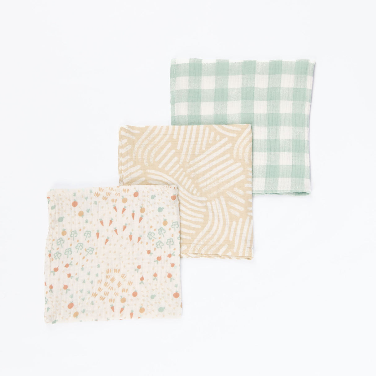 Tutti Bambini Muslin Squares 3pk - Good Life
