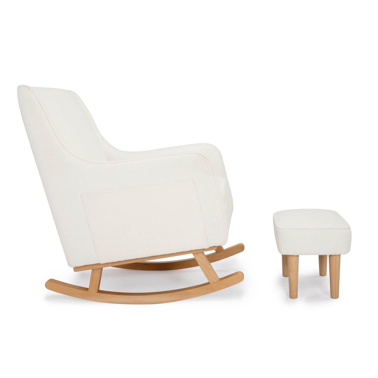 Babymore Ida Nursing Chair with Stool - Bouclé