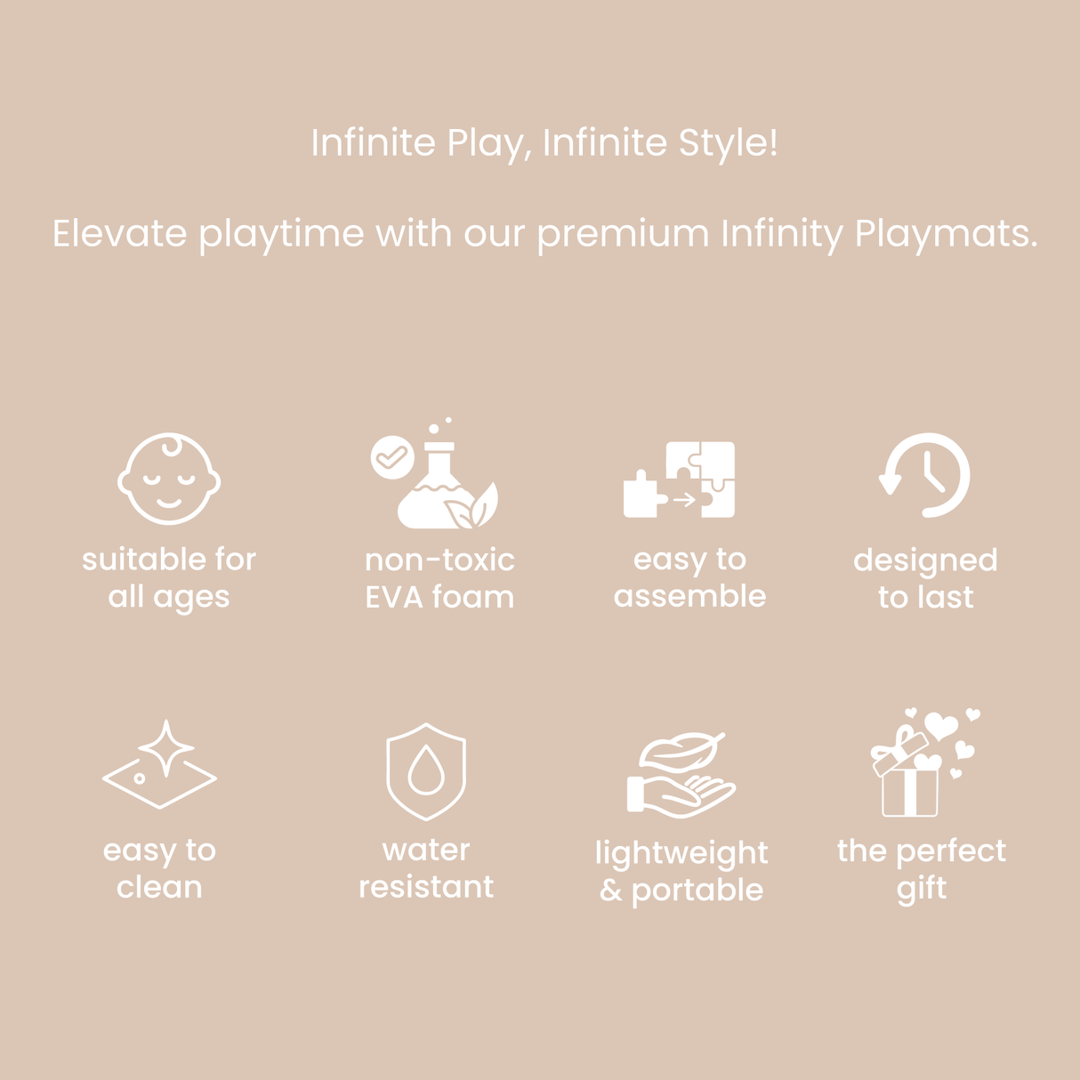 Tutti Bambini Infinity Baby Playmat - Orbital Nutmeg