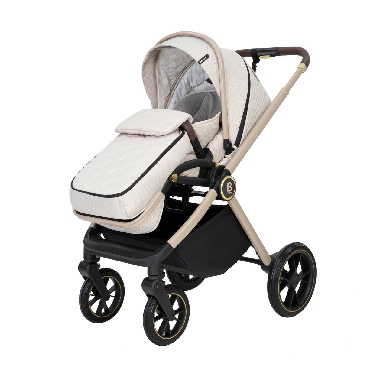 Babymore Kai Travel System + Coco Car Seat & Base - Sandstone