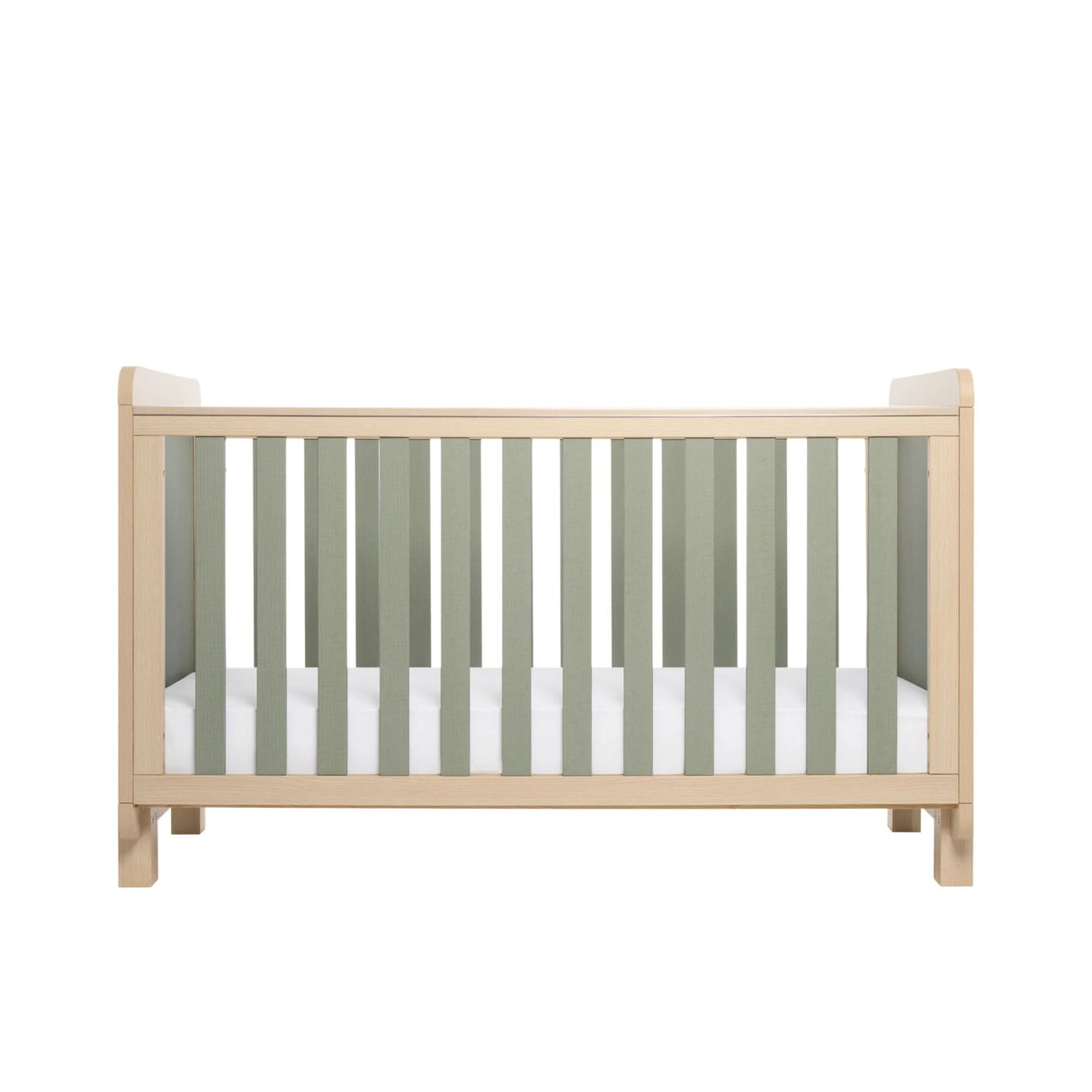 Tutti Bambini Kuba Cot Bed - Golden Oak/Sage Weave