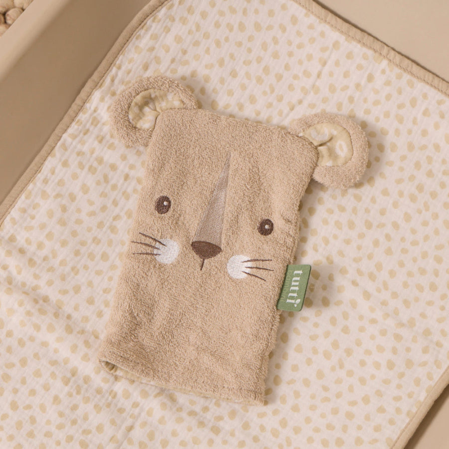 Tutti Bambini Wash Mitt - Love Cats