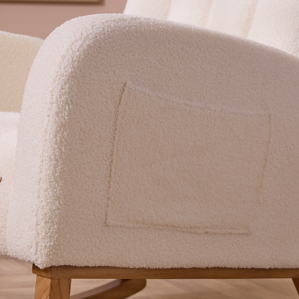Tutti Bambini Luca Rocking Chair & Storage Footstool - Fresh Cream