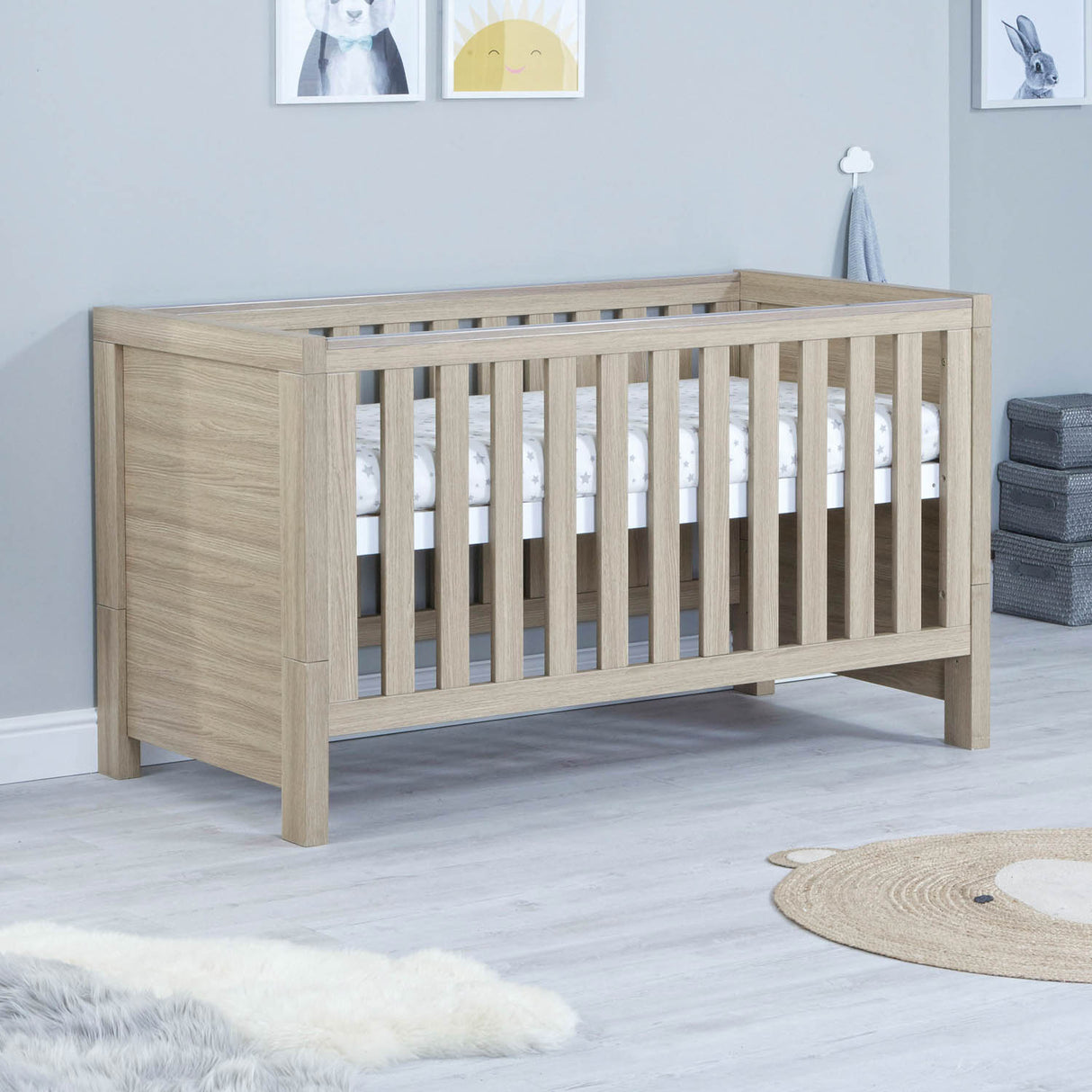 Babymore Luno 3 Piece Room Set - Oak