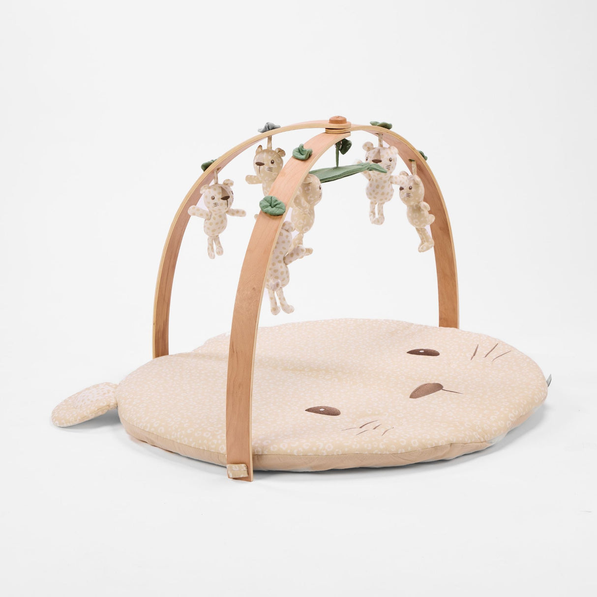 Tutti Bambini Luxury Wood & Muslin Playgym - Love Cats