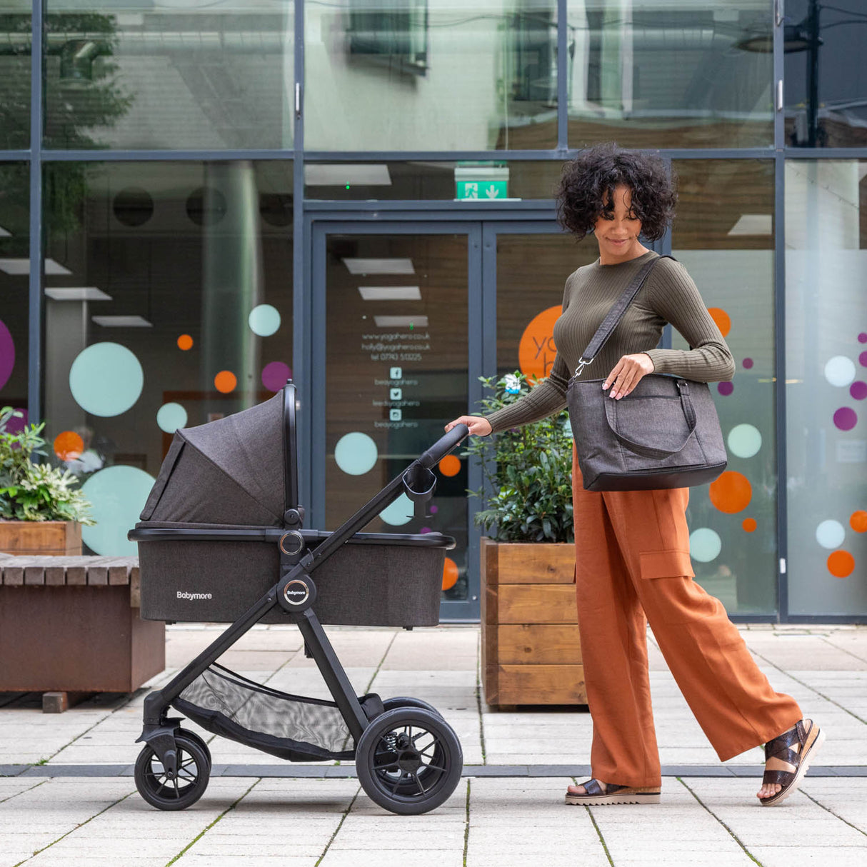 Babymore Memore V2 Pram & Pushchair - Black