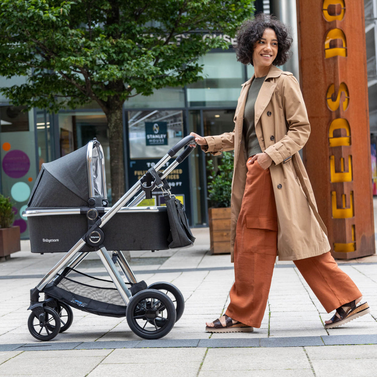 Babymore Memore V2 Pram & Pushchair - Chrome