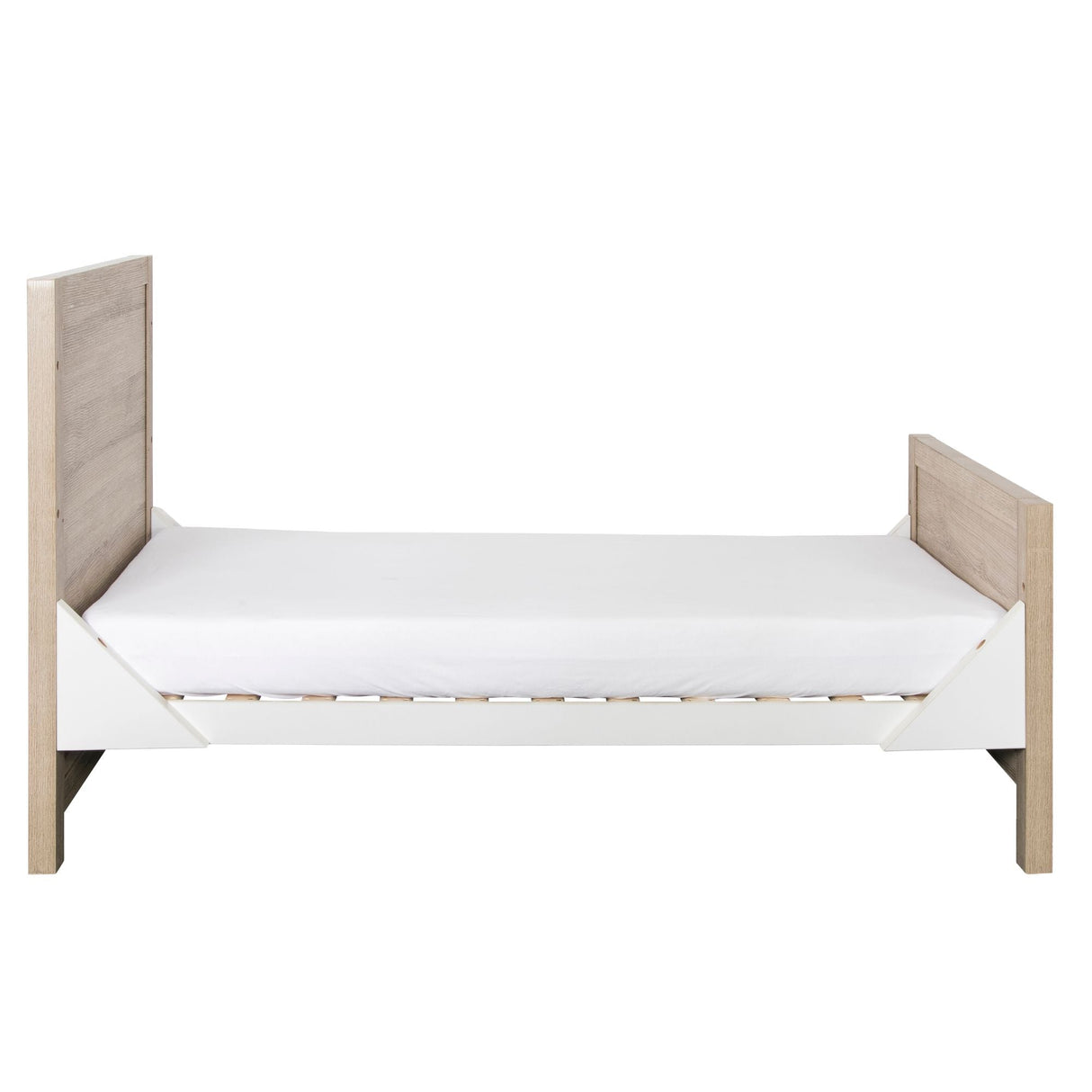 Tutti Bambini Modena 3 in 1 Cot Bed - White & Oak