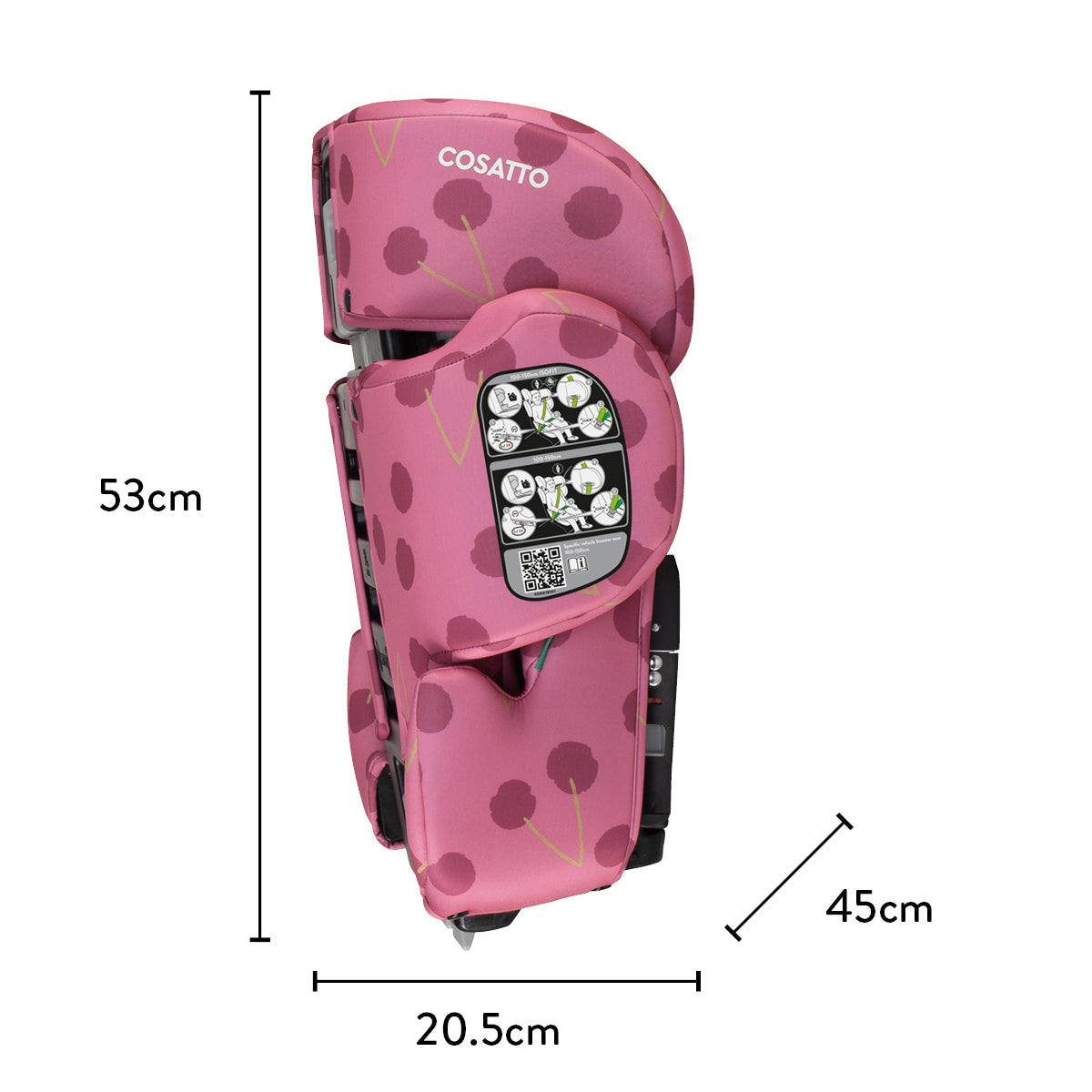 Cosatto Ninja i-Go R129 Travel Car Seat - Cherry Pie