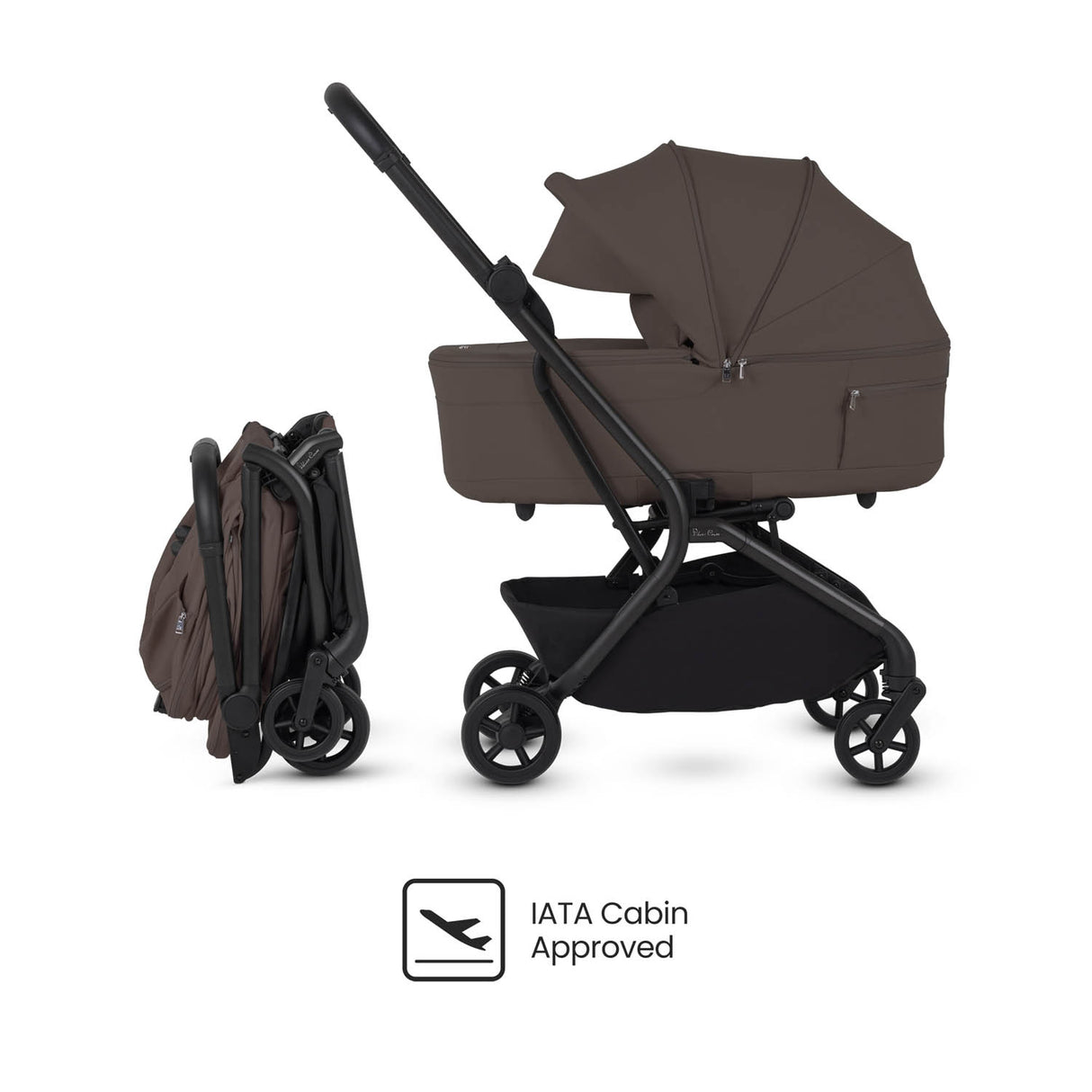 Silver Cross Nia Stroller & Carrycot - Chocolate