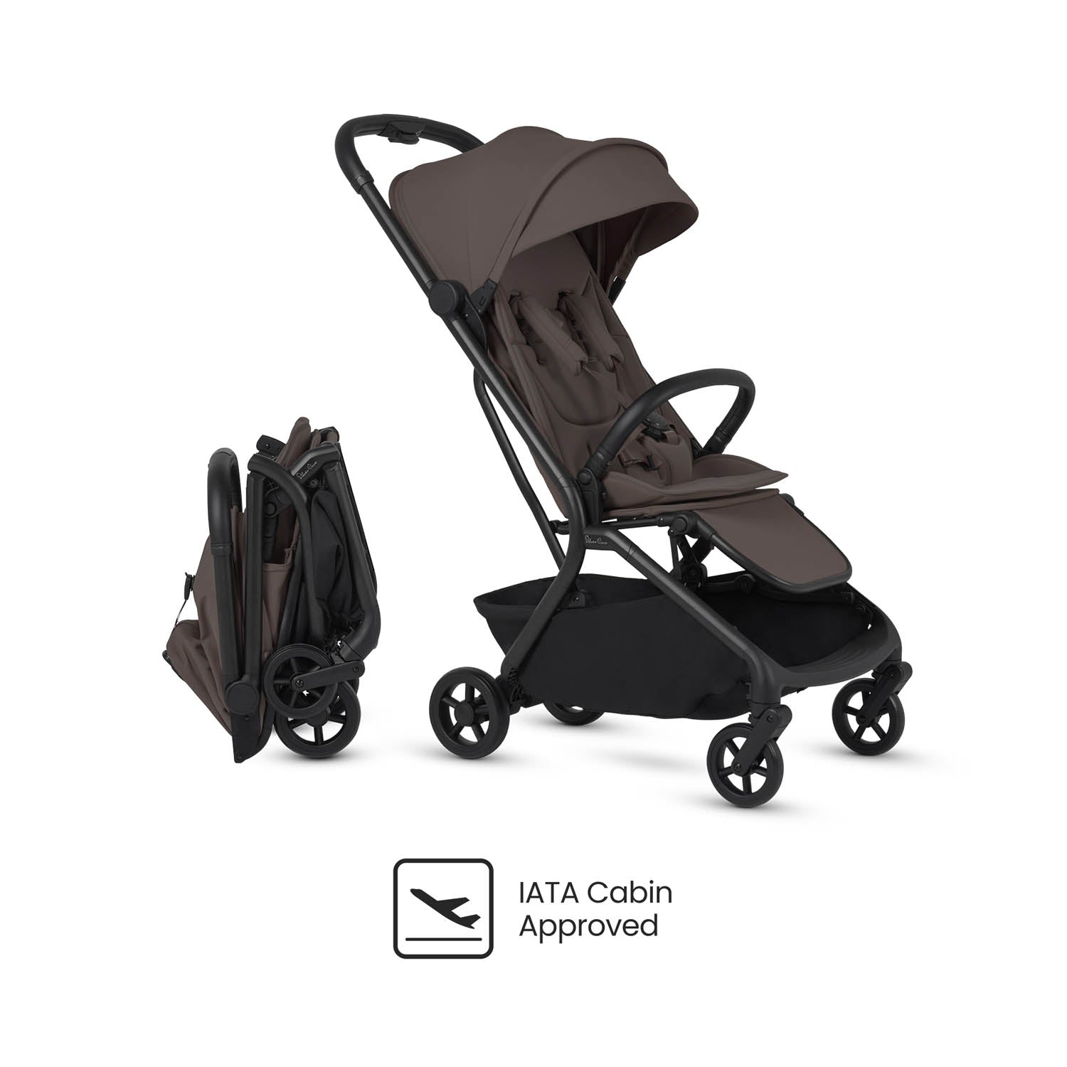 Silver Cross Nia Stroller & Carrycot - Chocolate