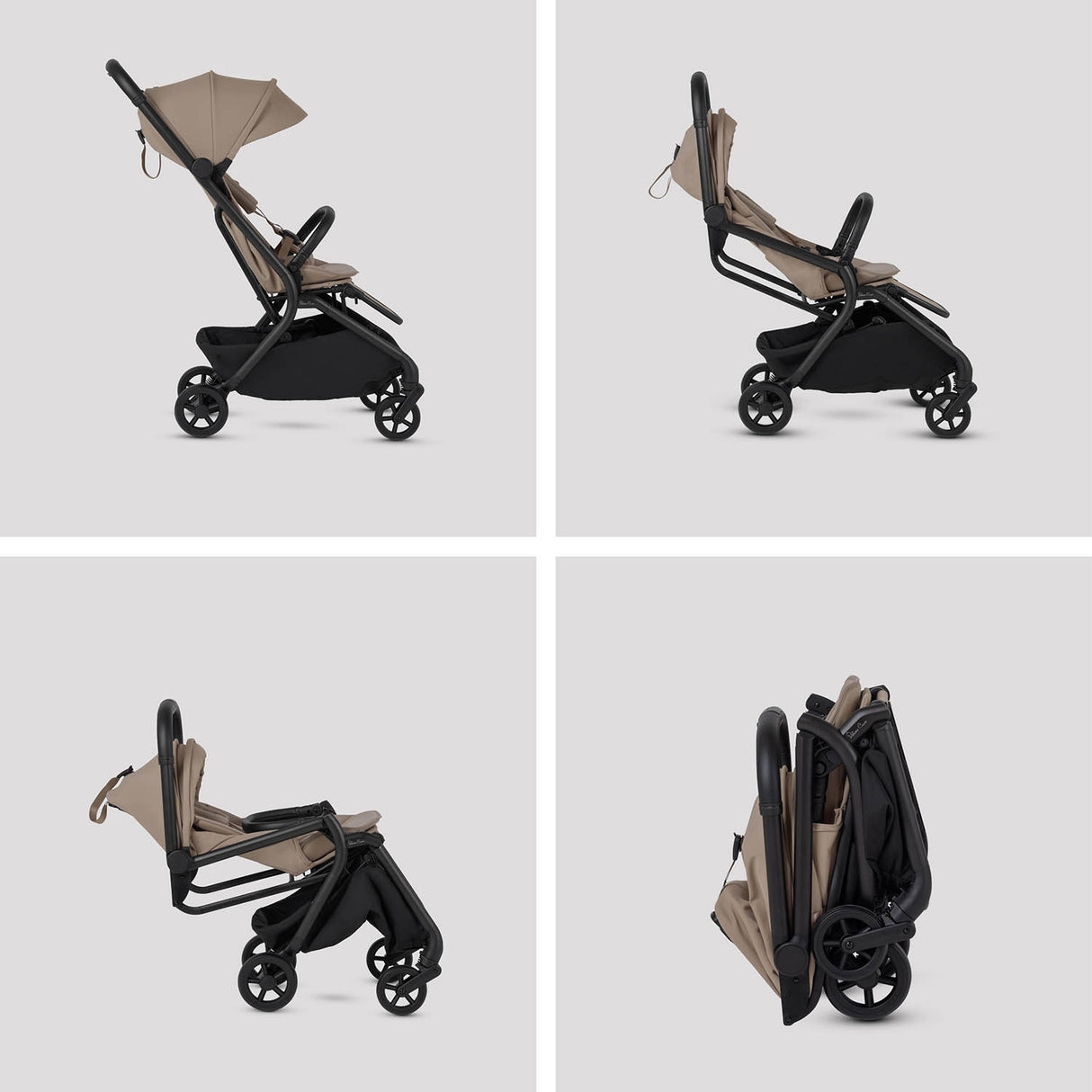Silver Cross Nia Glide Plus Travel System - Champagne
