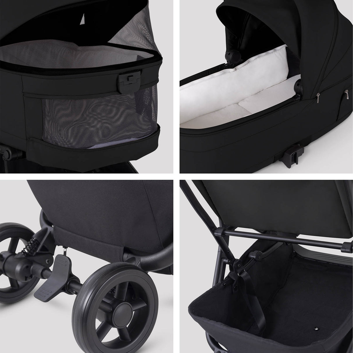 Silver Cross Nia Glide Plus Travel System - Onyx