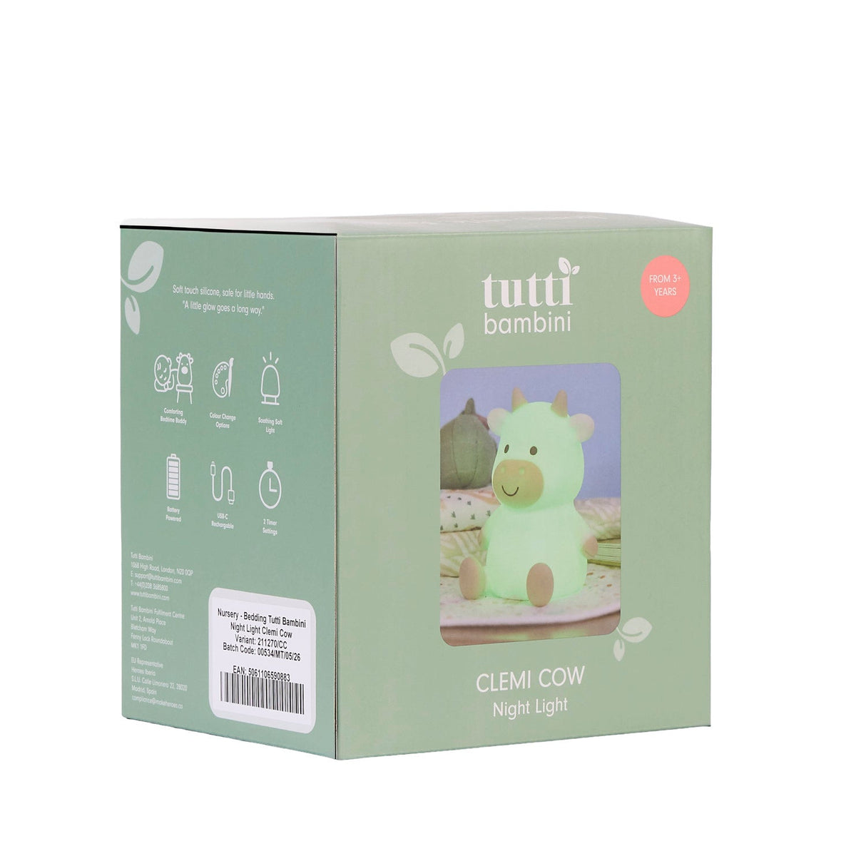 Tutti Bambini Night Light - Clemi Cow - Clemi Cow