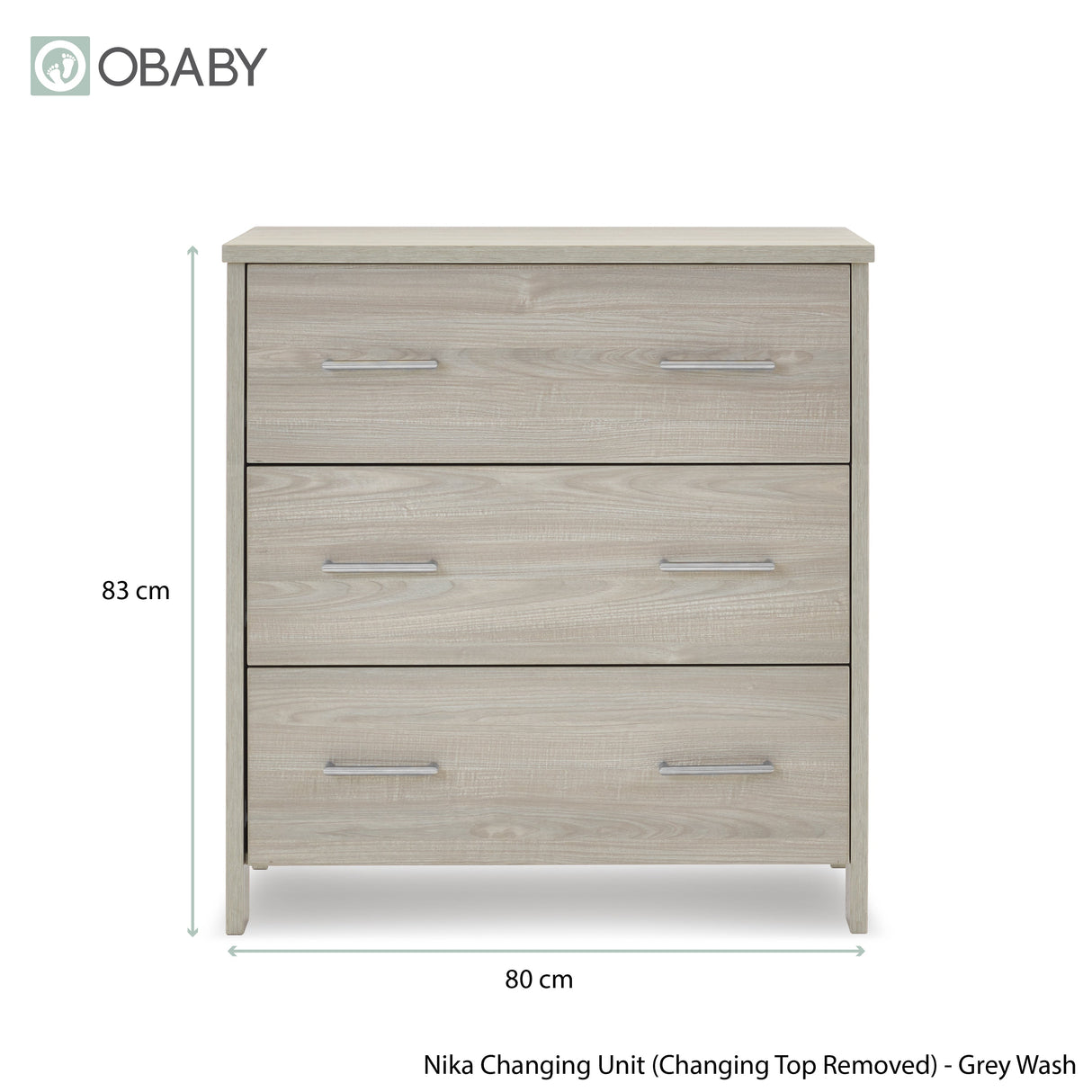 Obaby Nika 2 Piece Room Set - Grey Wash