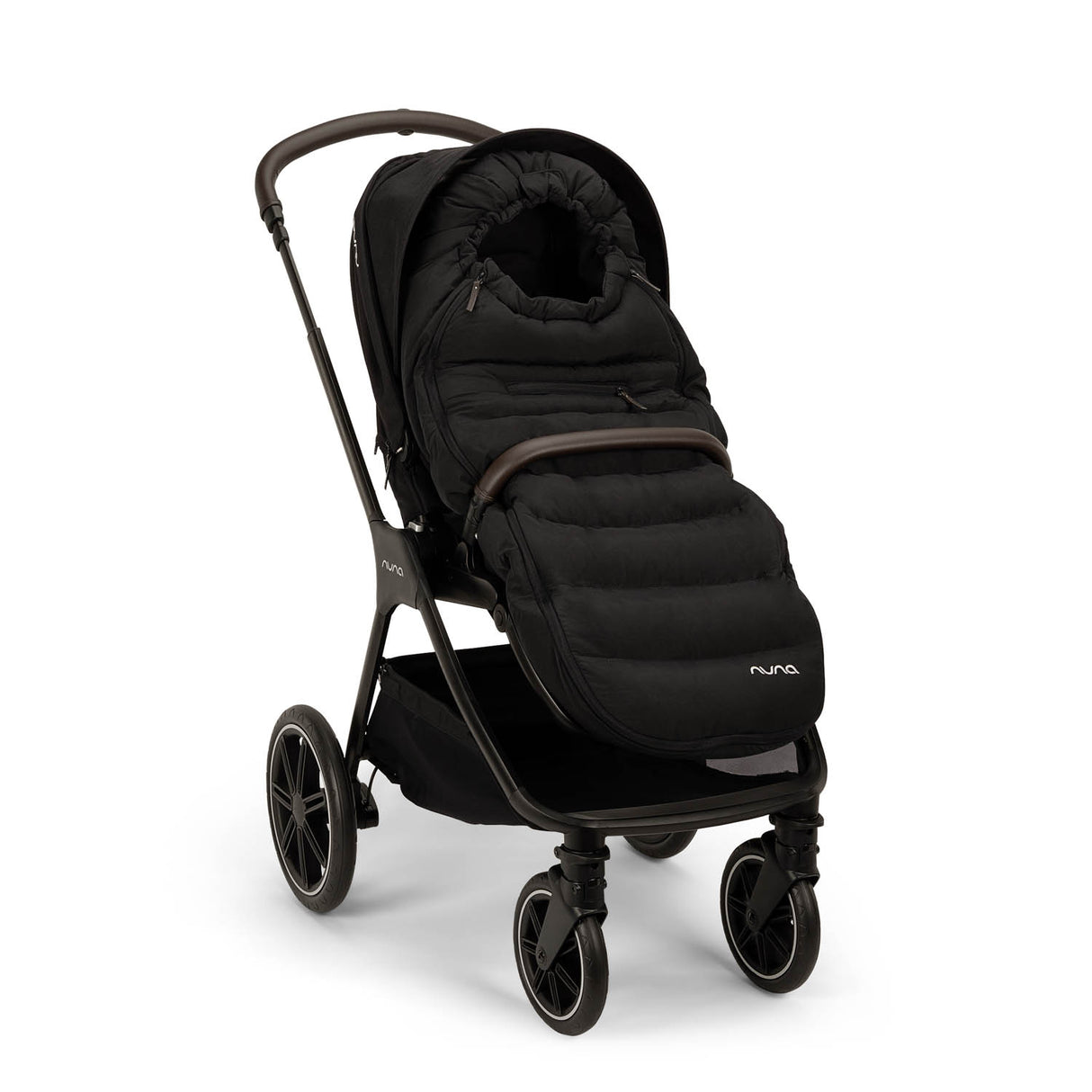 Nuna TRIV LX All Season with ARRA Flex & Base Curv Travel System Bundle - Caviar