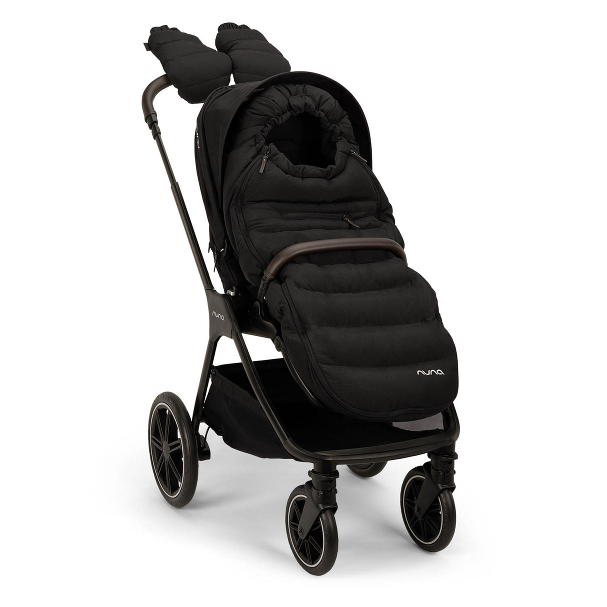 Nuna TRIV LX All Season with ARRA Flex & Base Curv Travel System Bundle - Caviar