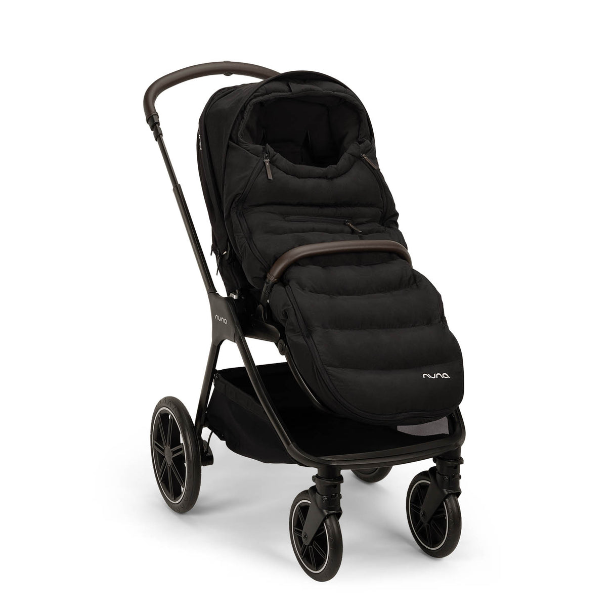 Nuna TRIV LX All Season with ARRA Flex & Base Curv Travel System Bundle - Caviar