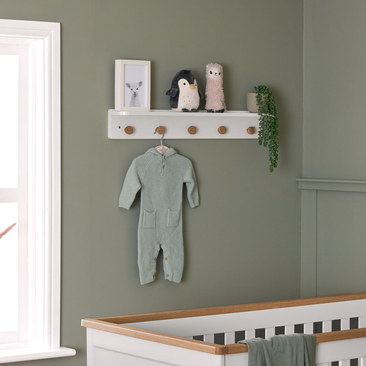 Obaby Orla Shelf - White with Oak