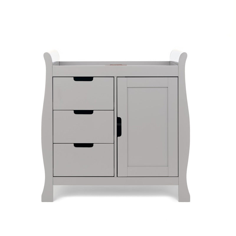 Obaby Stamford Mini Sleigh 3 Piece Room Set - Warm Grey