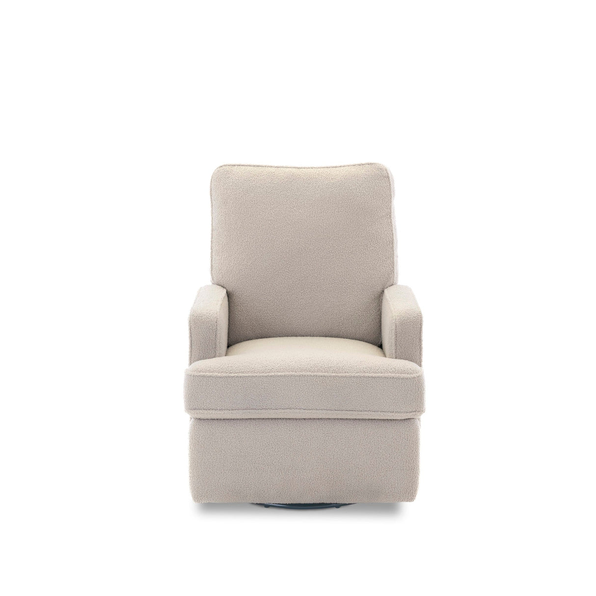 Obaby Madison Electric Swivel Glider Recliner Chair - Teddy Fabric Ivory