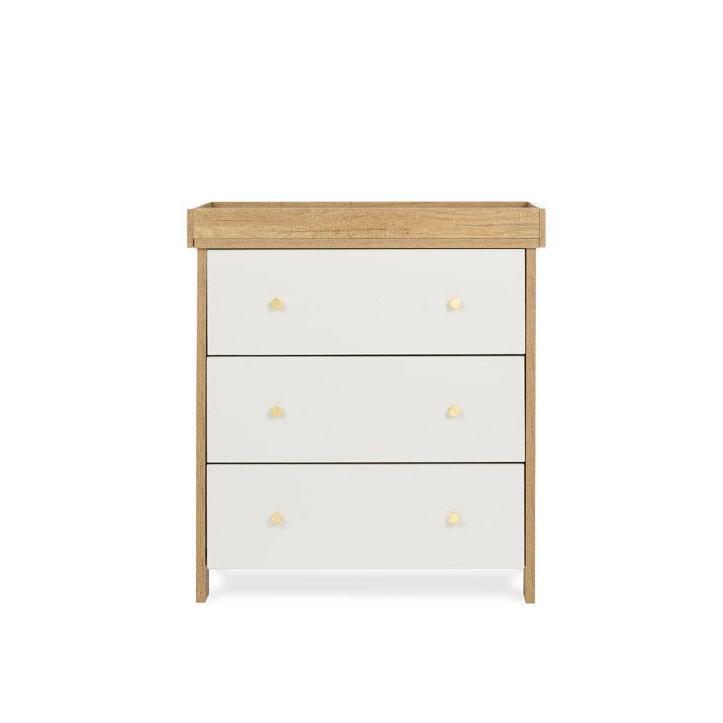 Obaby Nika 3 Piece Nursery Room Set - Oak & White