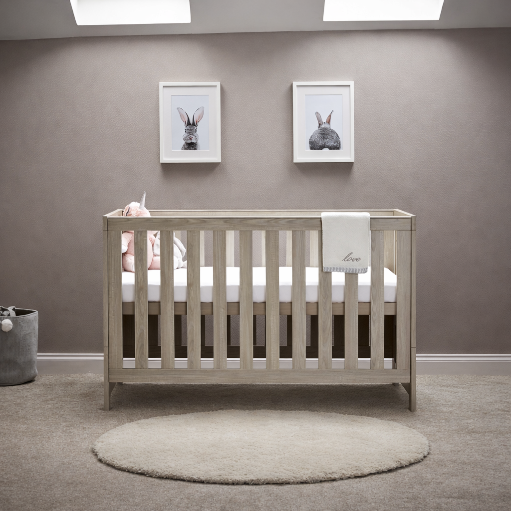 Obaby Nika Cot Bed - Grey Wash