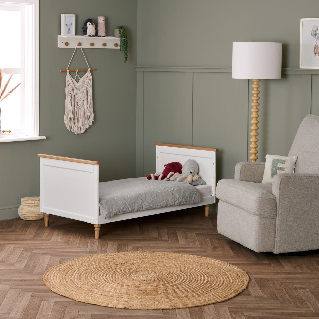Obaby Orla 3 Piece Room Set - White with Oak